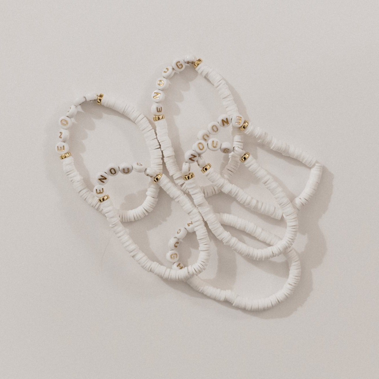 NEW! "Enough" Beaded Bracelet
