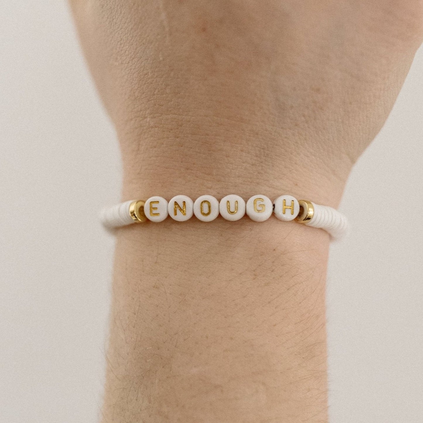 NEW! "Enough" Beaded Bracelet