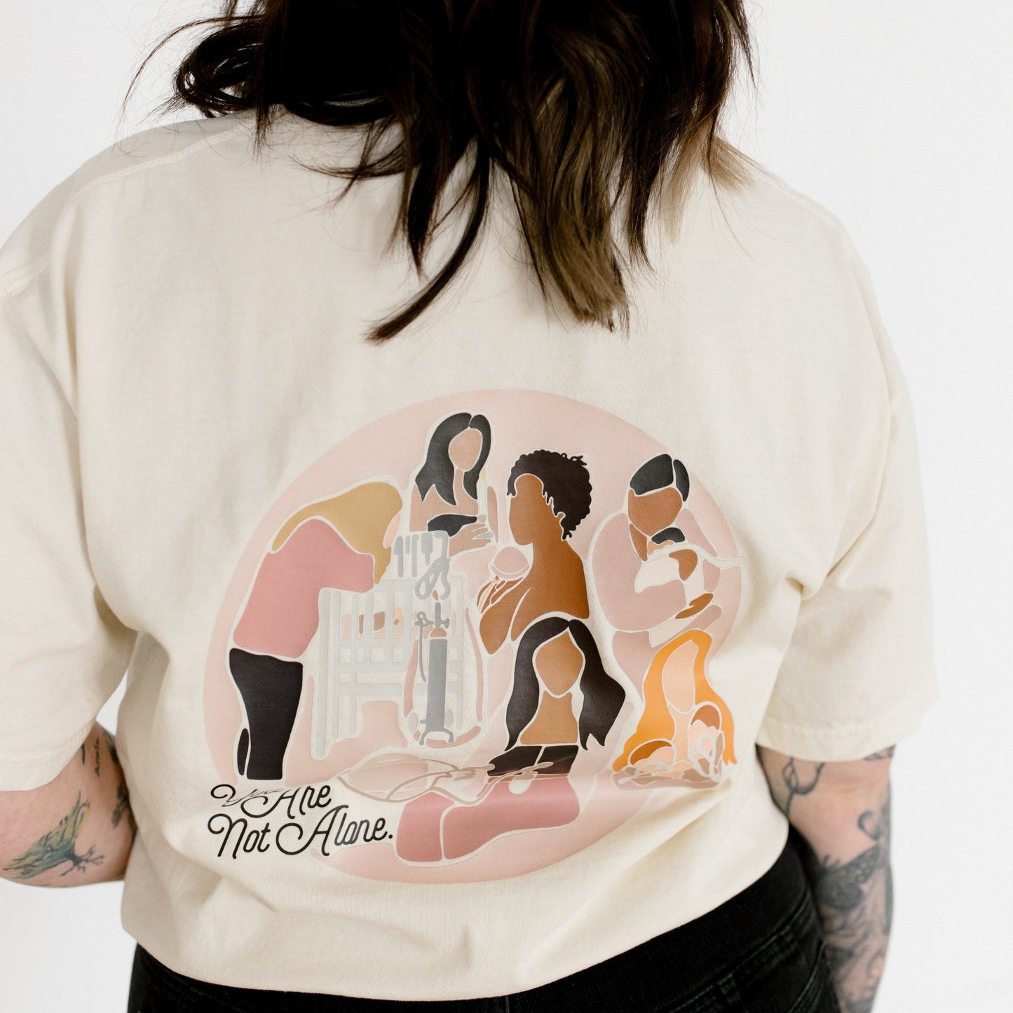 Ivory "You Are Not Alone" NICU Motherhood Short Sleeve