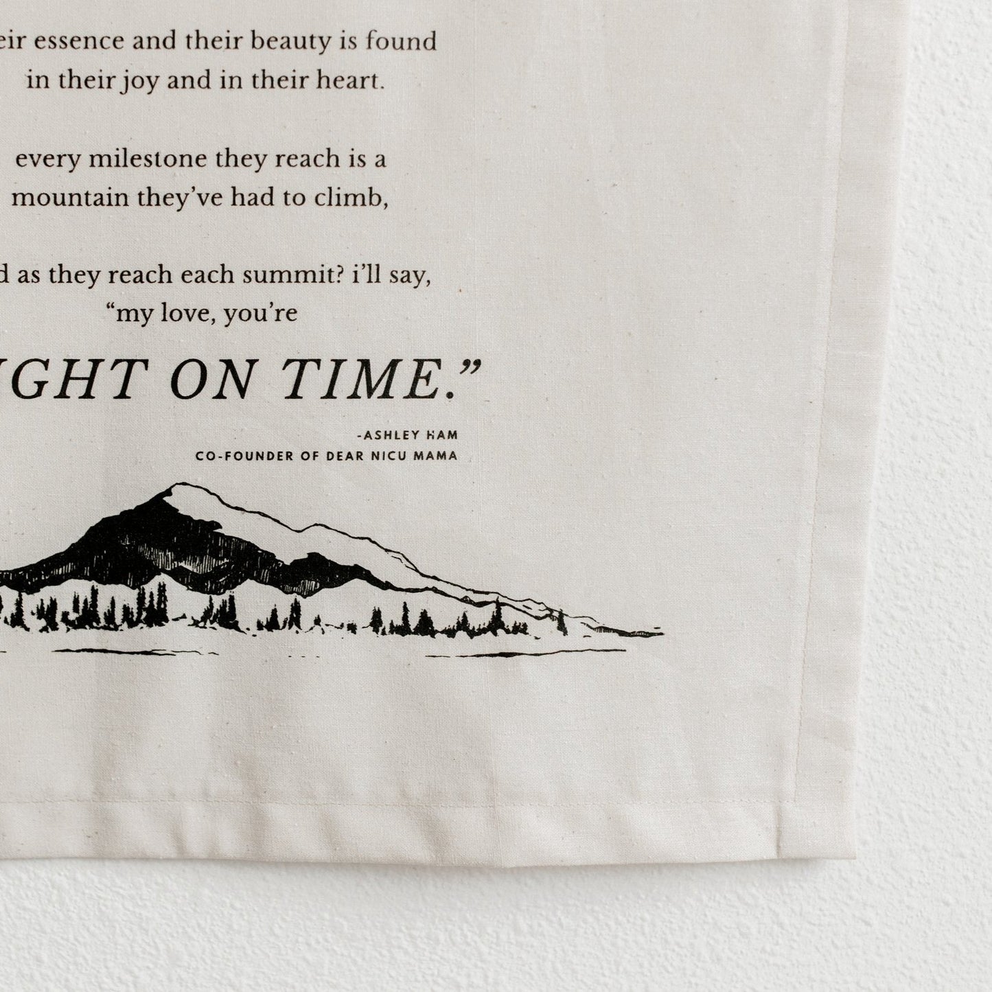 16x20 "Right On Time" Canvas Banner Print