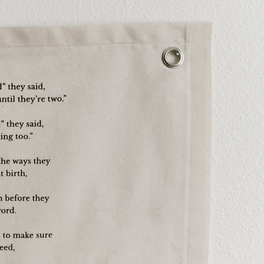 16x20 "Right On Time" Canvas Banner Print