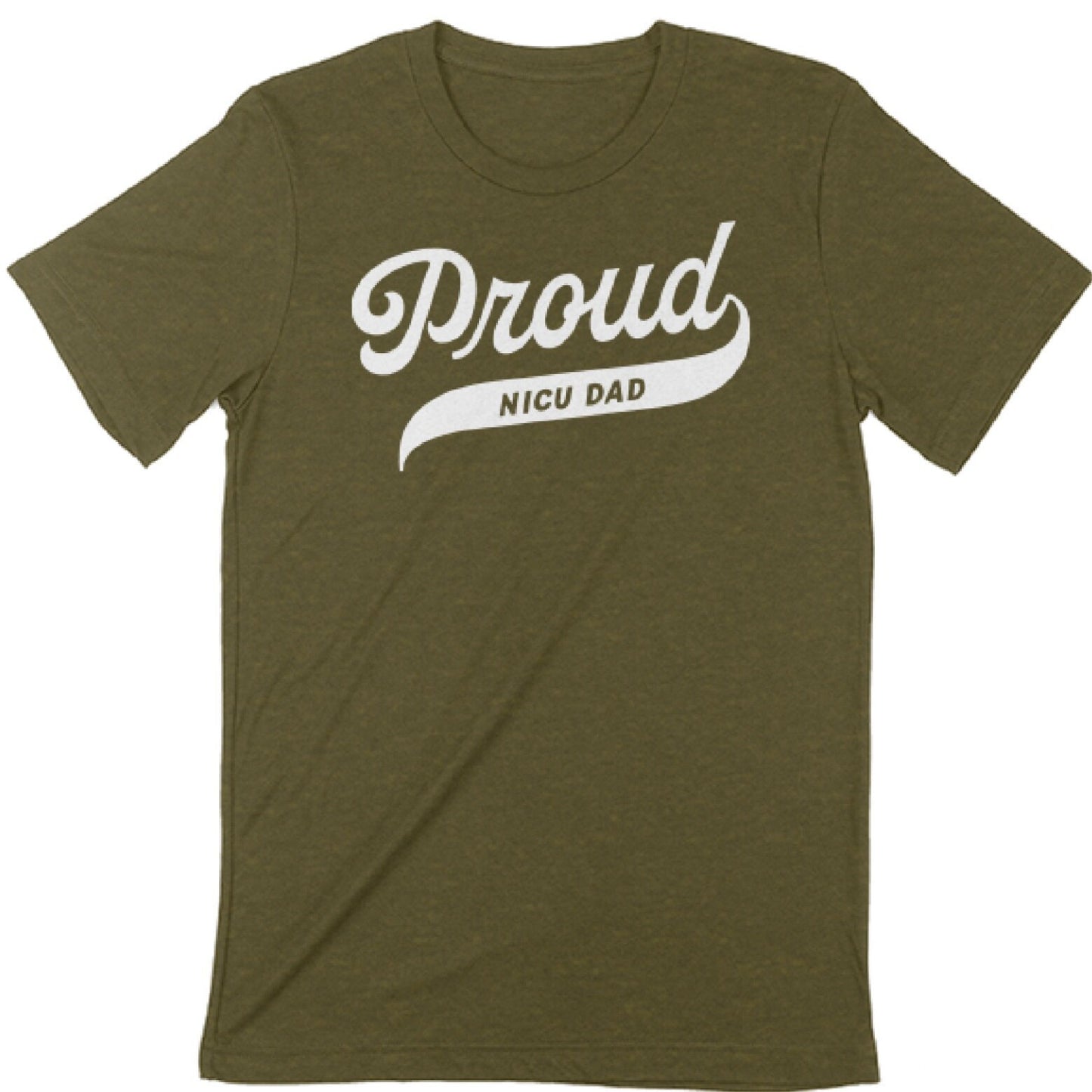 Olive Green "Proud NICU Dad" Tee