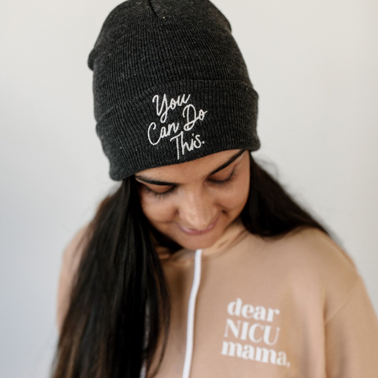 Embroidered "You Can Do This" Beanie