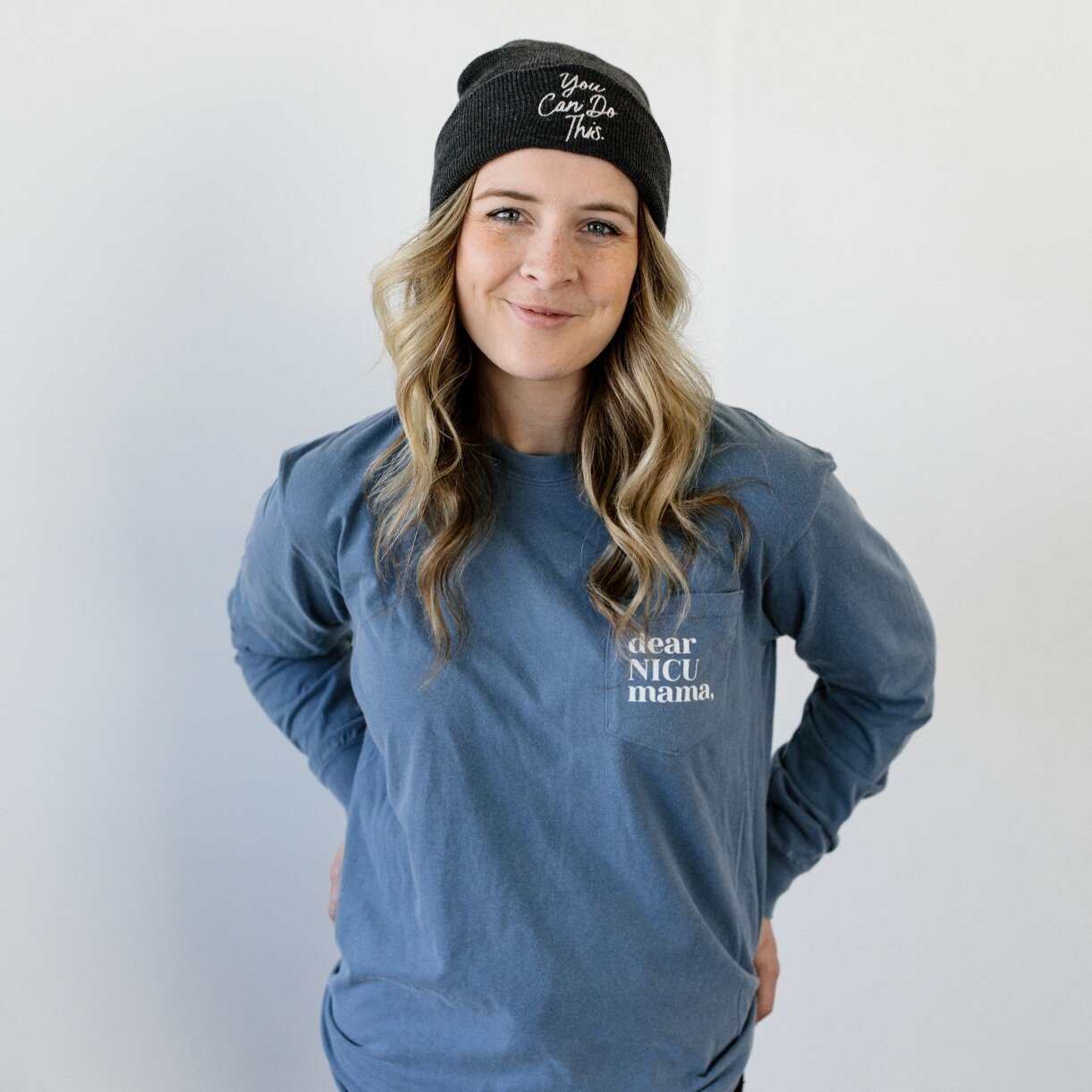 Embroidered "You Can Do This" Beanie