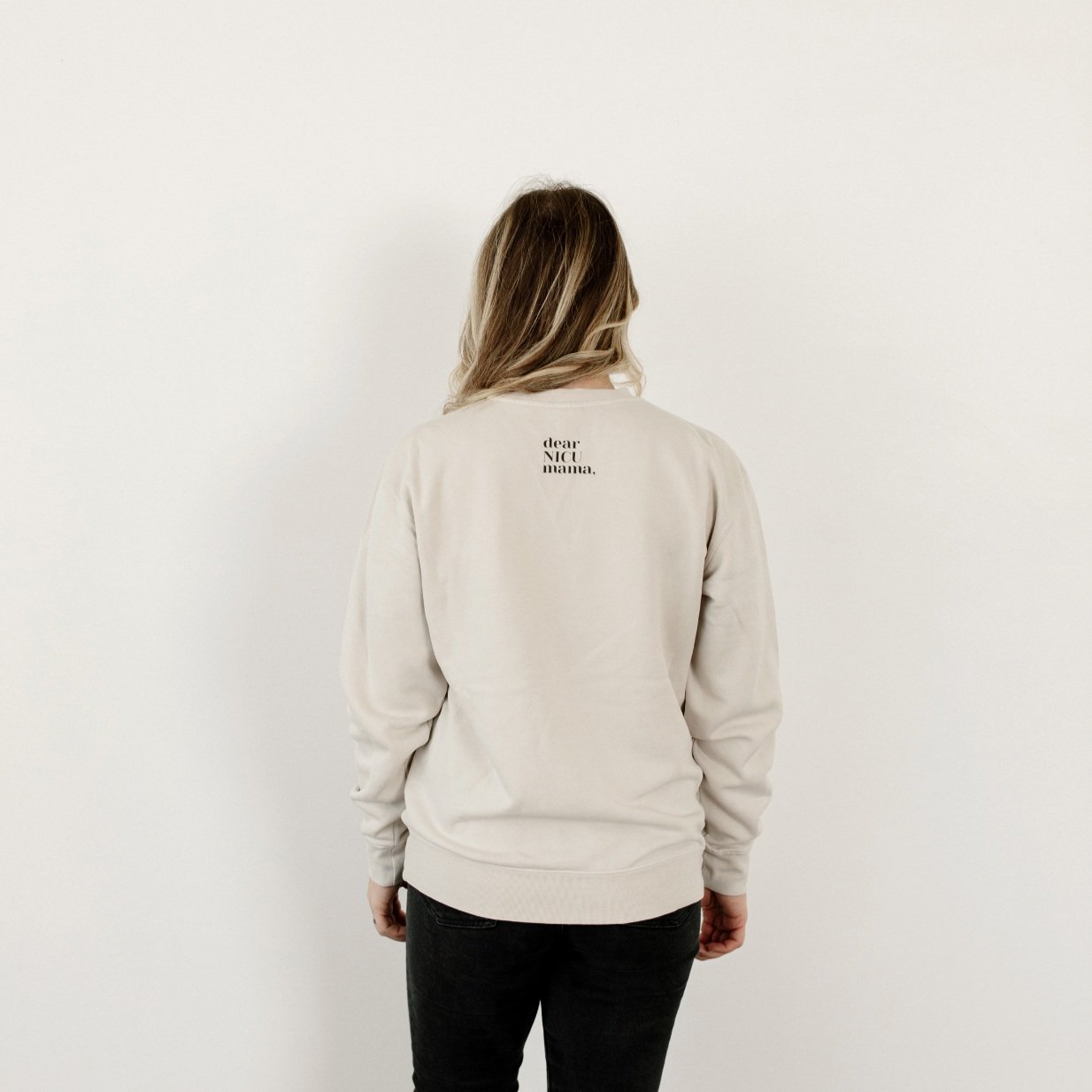 “Right on Time” Embroidered Crewneck Sweatshirt