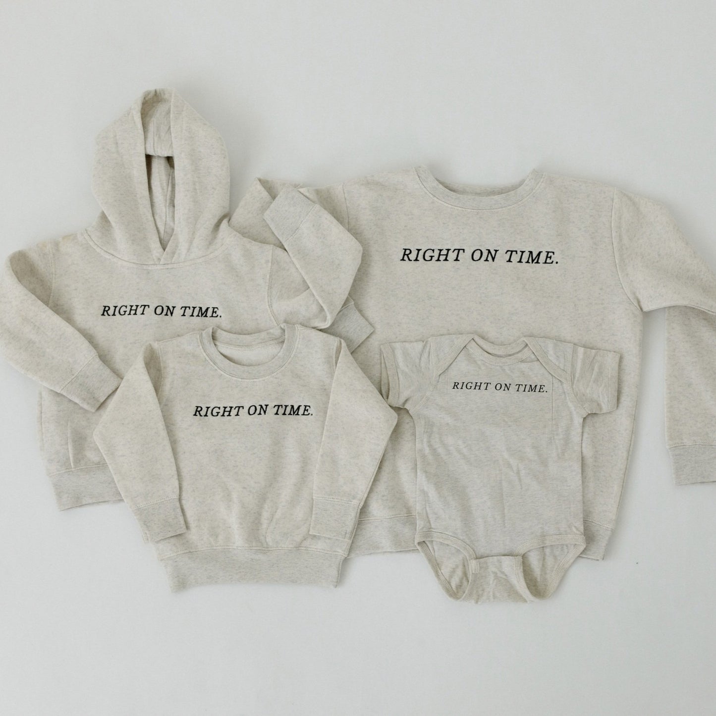 “Right on Time” Toddler Crewneck Sweatshirt