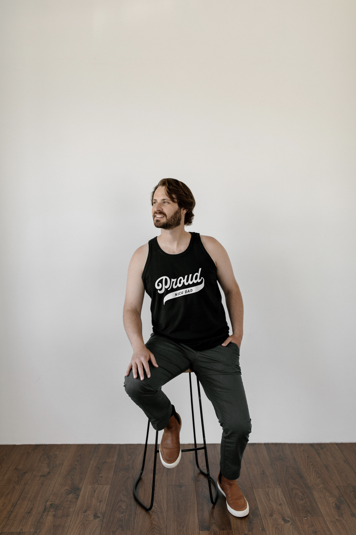 Black "Proud NICU Dad" Tank
