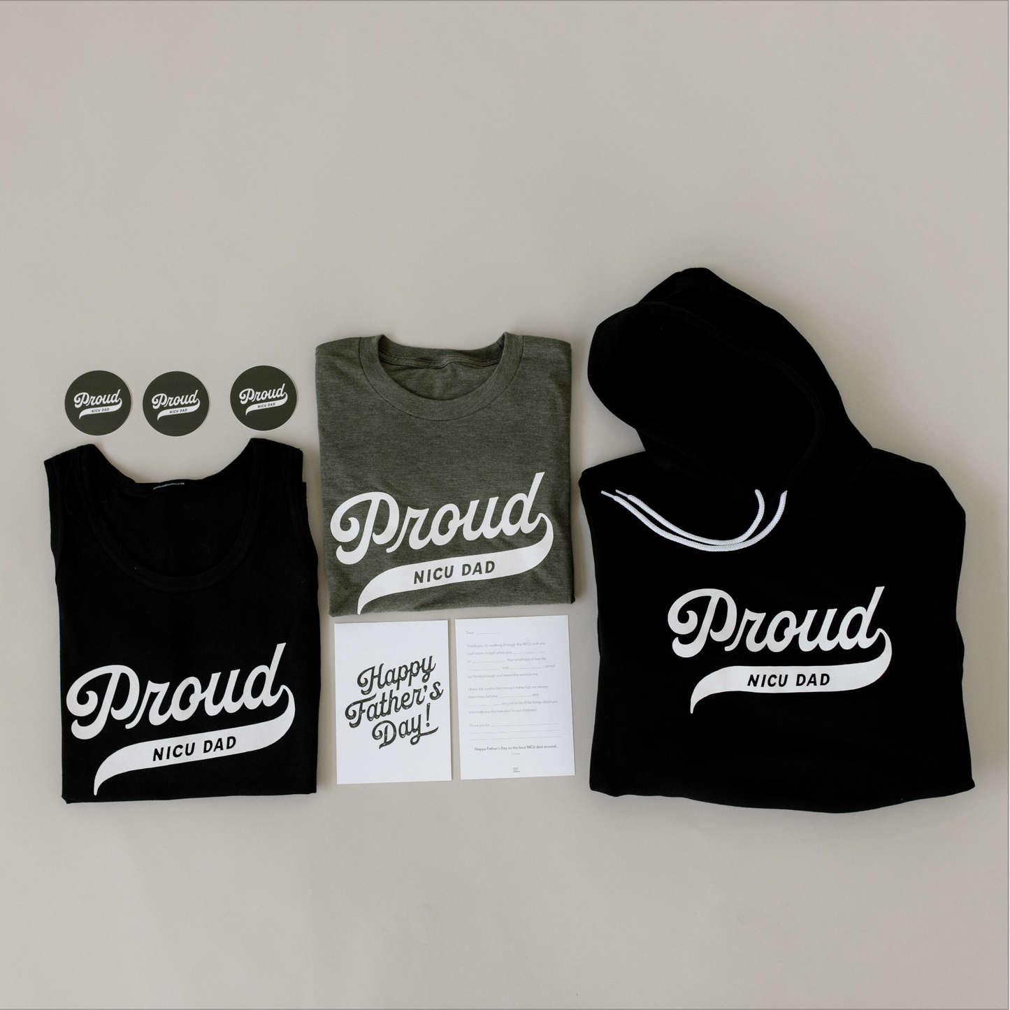 Black "Proud NICU Dad" Tank