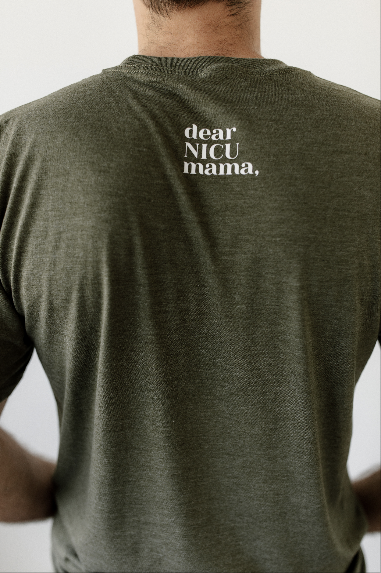 Olive Green "Proud NICU Dad" Tee