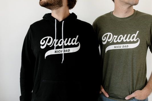 Black "Proud NICU Dad" Hoodie