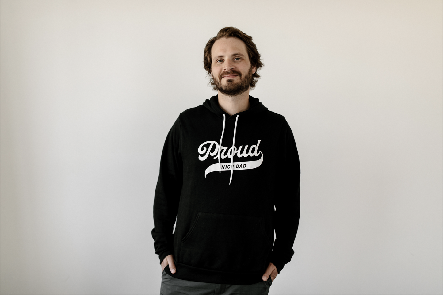 Black "Proud NICU Dad" Hoodie