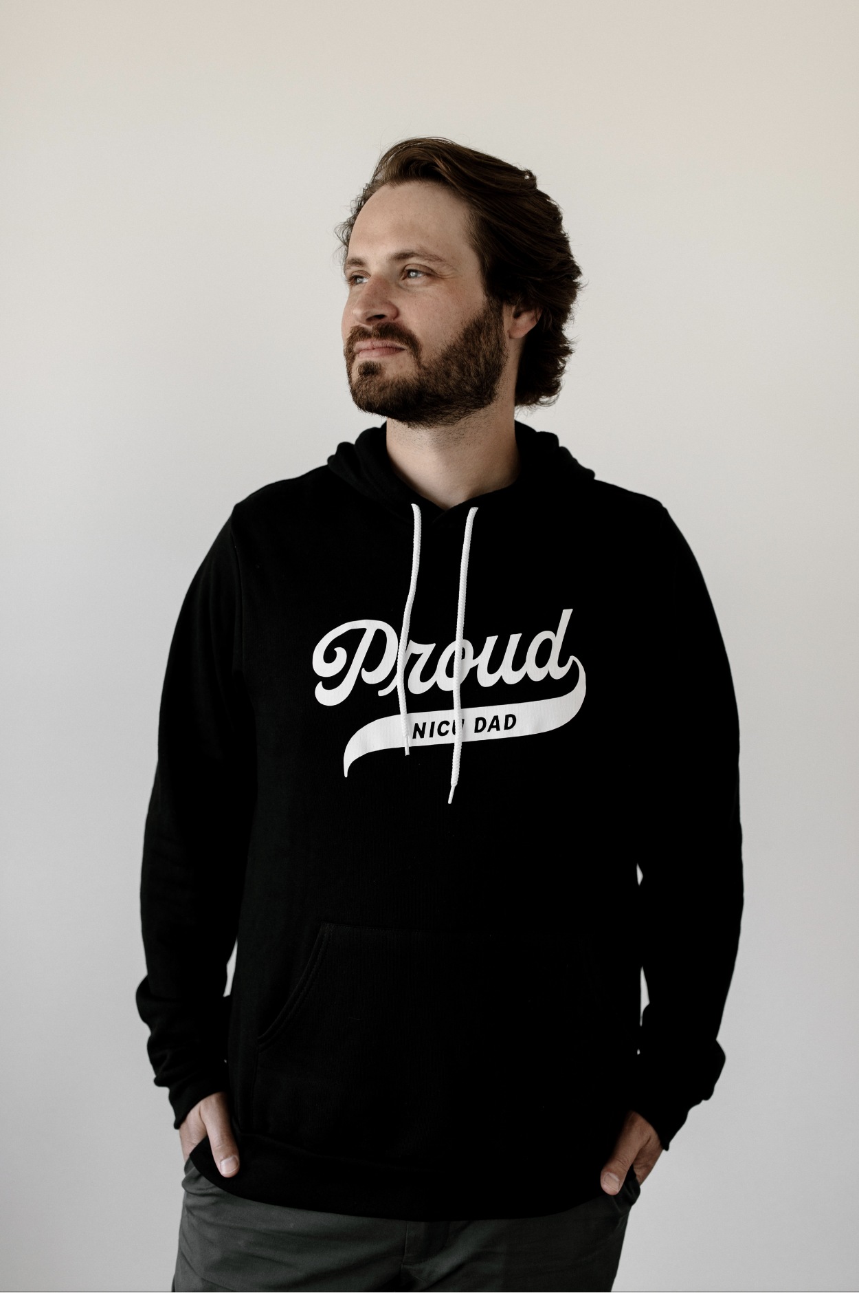 Black "Proud NICU Dad" Hoodie
