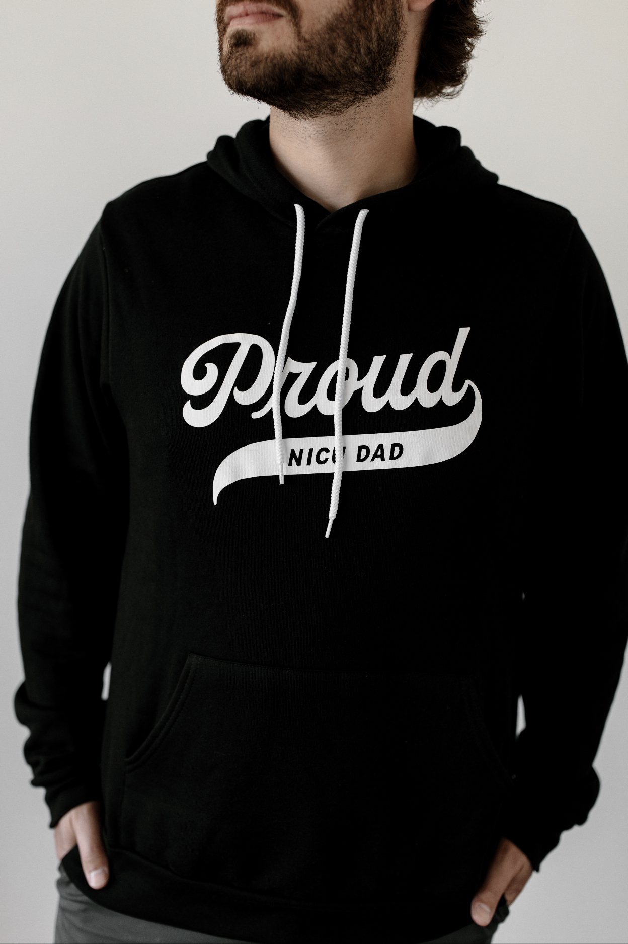 Black "Proud NICU Dad" Hoodie