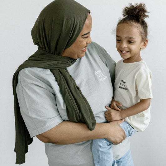 Sage Green "You Are Enough" Short-Sleeved Tee