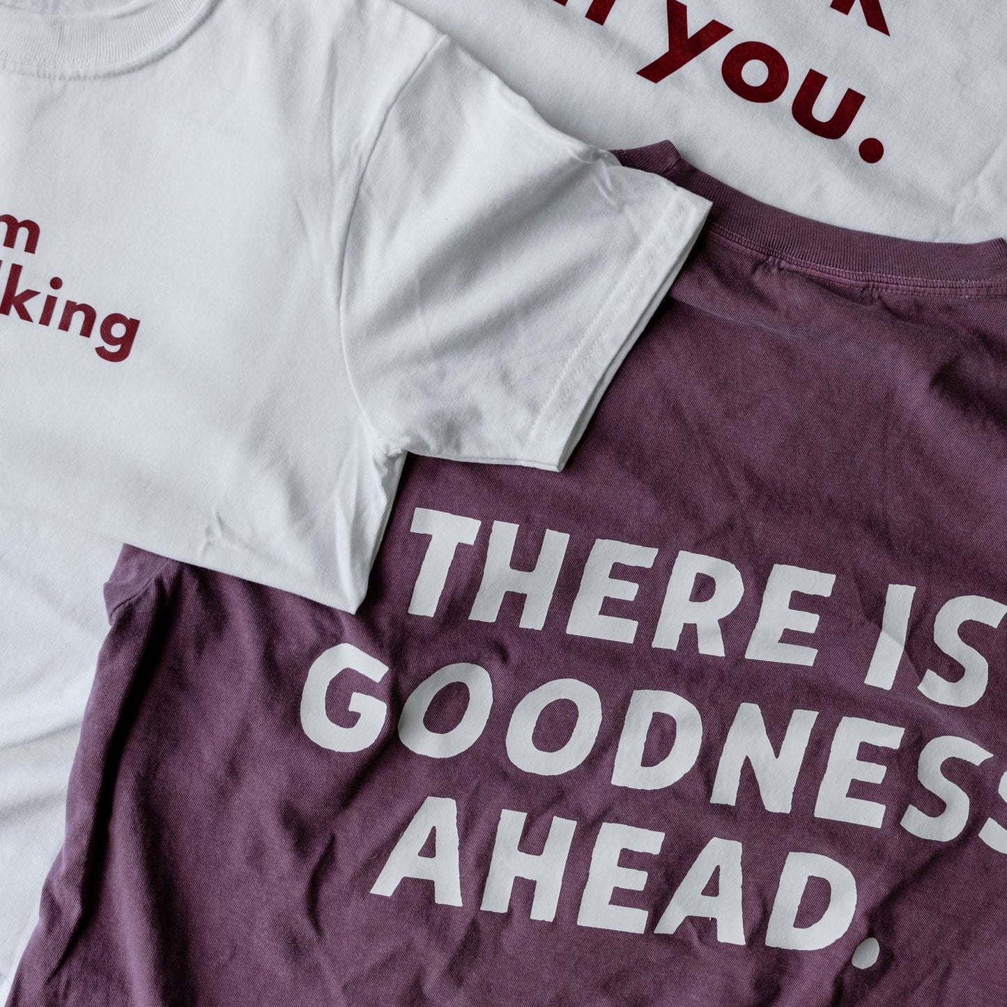 LIMITED EDITION Berry "There is Goodness Ahead" Short-Sleeved Tee