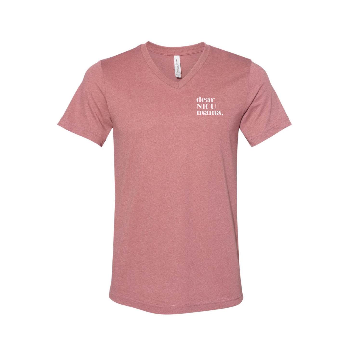Mauve "You Are Not Alone" Ladies Vneck