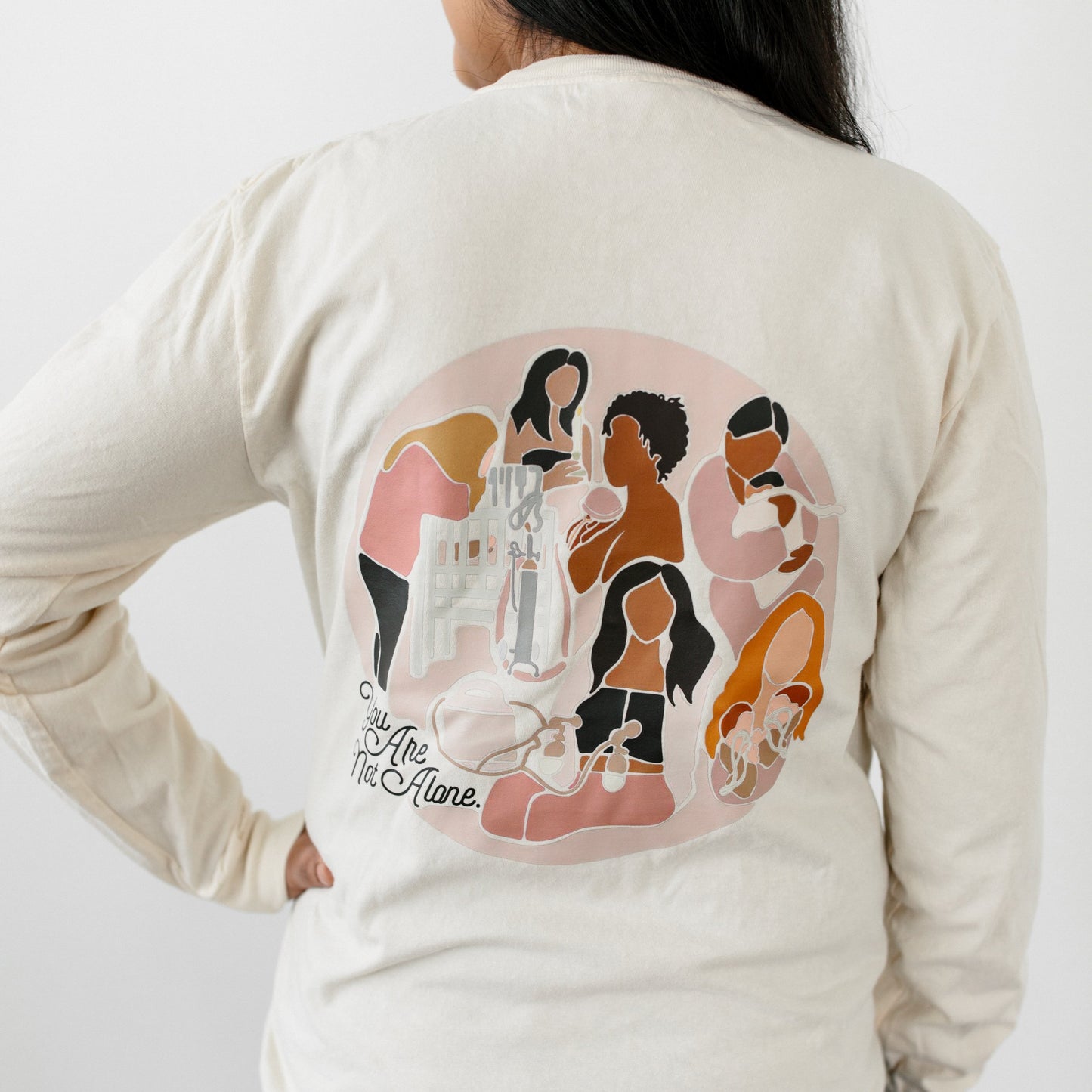 Ivory "You Are Not Alone" NICU Motherhood Long Sleeve