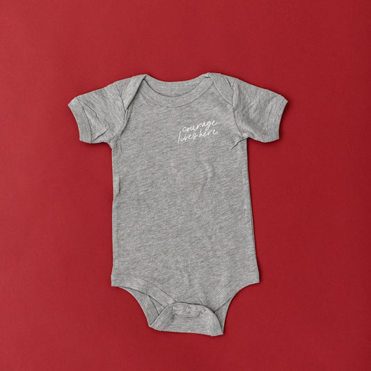 "Courage Lives Here" Onesie