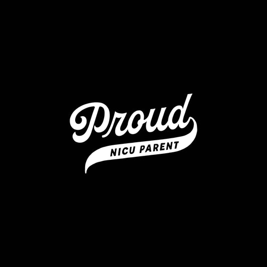 Black "Proud NICU Parent" Hoodie