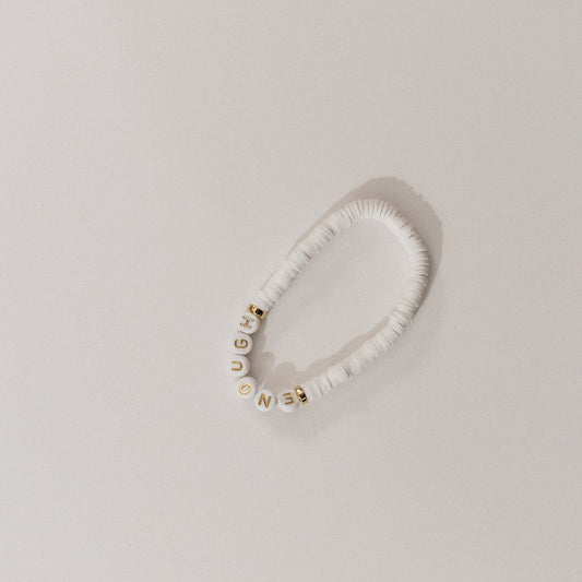 NEW! "Enough" Beaded Bracelet