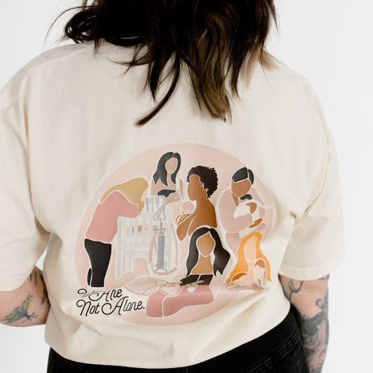 Ivory "You Are Not Alone" NICU Motherhood Short Sleeve