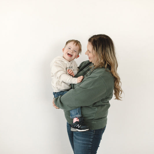 “Right on Time” Toddler Pullover Fleece Hoodie