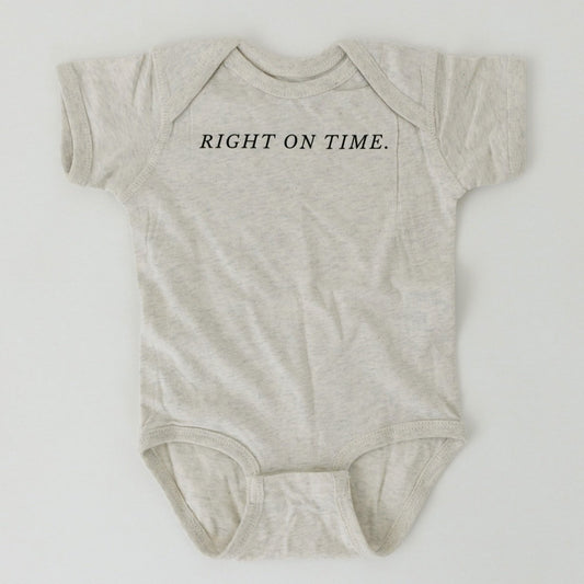 “Right on Time” Onesie