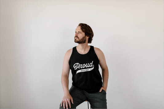 Black "Proud NICU Dad" Tank