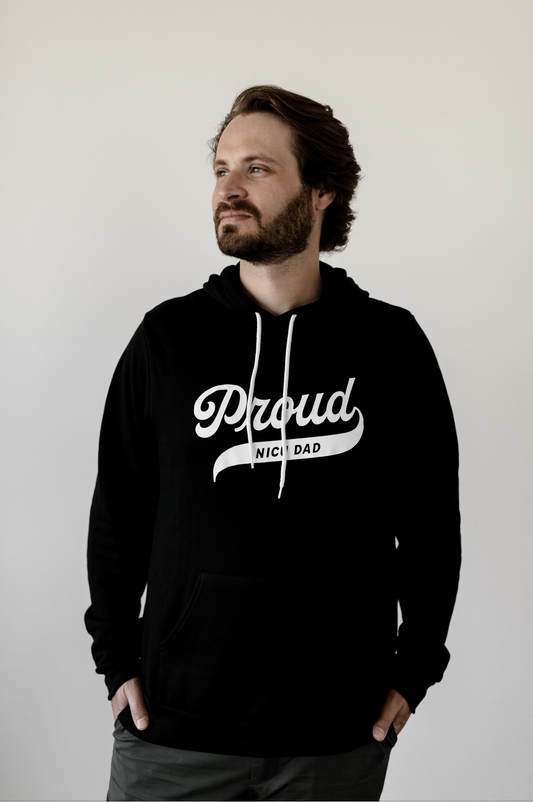 Black "Proud NICU Dad" Hoodie