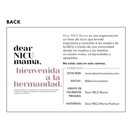 DNM Connection Cards - Spanish